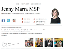 Tablet Screenshot of jennymarra.com